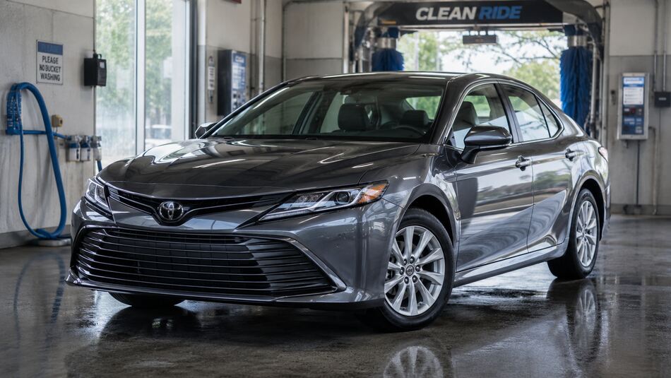 Car exterior after washing — clean and shiny